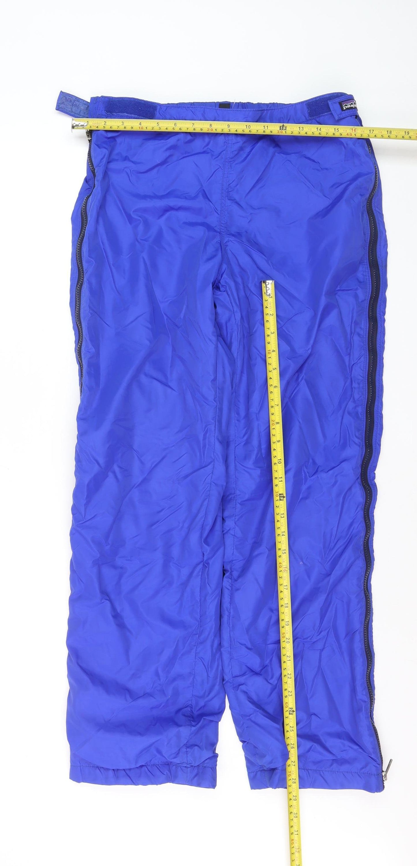 Patagonia Men's Blue Nylon Fleece Lined Snow Pants M Waterproof