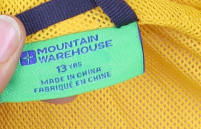 Mountain Warehouse Boys Yellow Hooded Windbreaker Jacket 13 Years