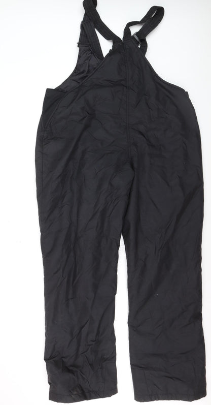 Ski Gear Men's Black L Waterproof Insulated Snow Pants