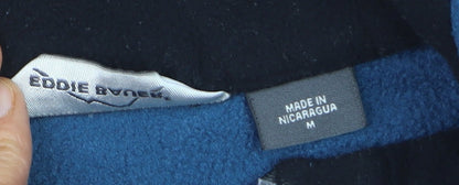 Eddie Bauer Men's Blue Full Zip Fleece Sweatshirt Size M
