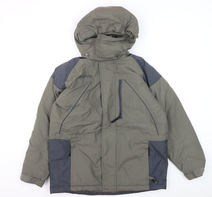 Columbia Men's Green XL Waterproof Hooded Padded Parka Jacket
