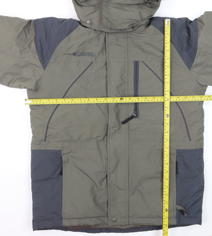 Columbia Men's Green XL Waterproof Hooded Padded Parka Jacket