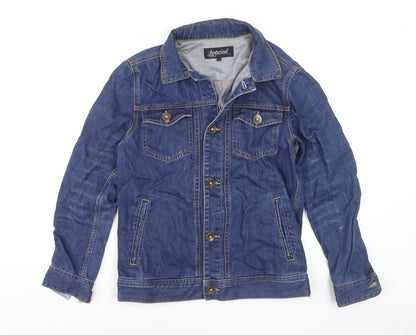 Hotwind Women's Blue Denim Basic Jacket Size S