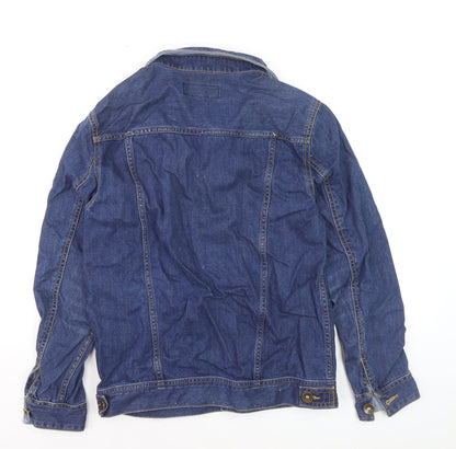 Hotwind Women's Blue Denim Basic Jacket Size S