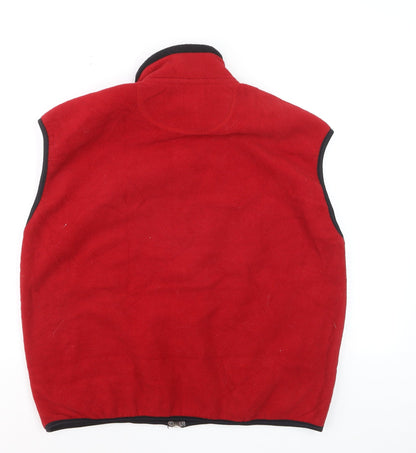 Champion Men’s Red Fleece Bodywarmer Waistcoat Size S Full Zip
