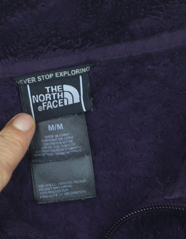 The North Face Women's Purple Fleece Full Zip Sweatshirt Size M