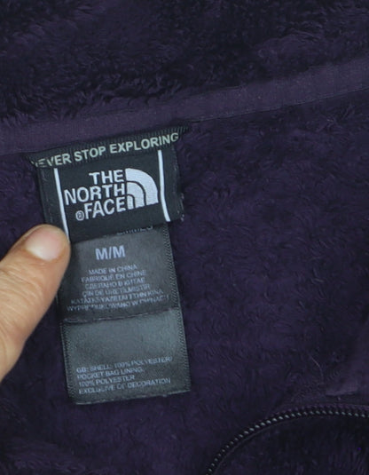 The North Face Women's Purple Fleece Full Zip Sweatshirt Size M