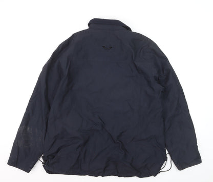 Parka Class by Veneta Men's Blue L Water Resistant Parka Jacket