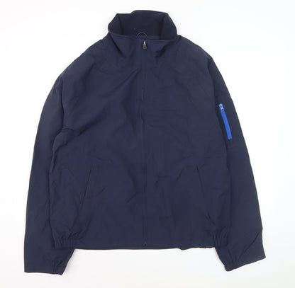Nautica Men's Blue XL Windbreaker Jacket Full Zip Nylon Casual
