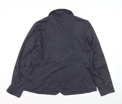 Tom Tailor Women's Blue Check Single-Breasted Blazer XXL