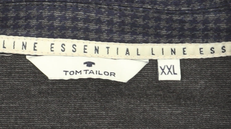 Tom Tailor Women's Blue Check Single-Breasted Blazer XXL