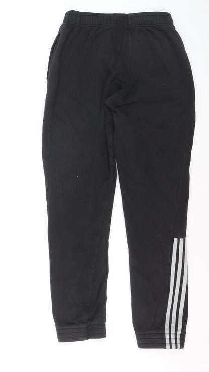 Adidas Men's Black Jogger Activewear Trousers L Side Stripe