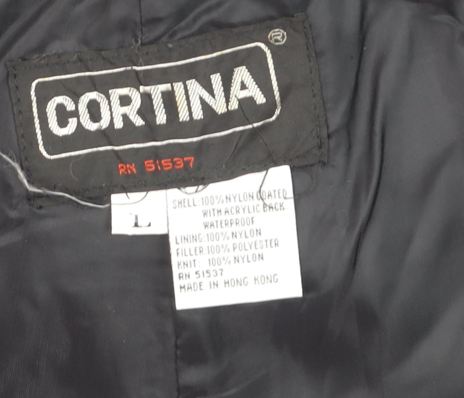 Cortina Men's Black L Snow Pants Waterproof Insulated Winter Trousers