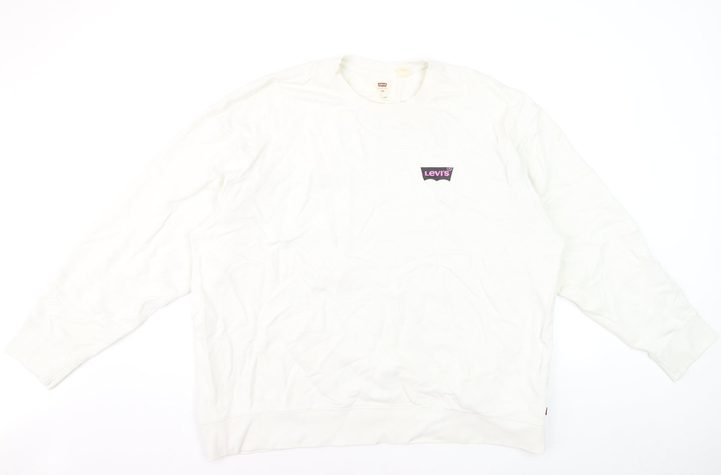 Levi's Men's White 2XL Relaxed Fit Graphic Sweatshirt