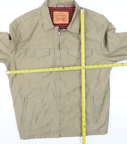 Levi Strauss & Co. Men's Beige Cotton Basic Jacket Size L