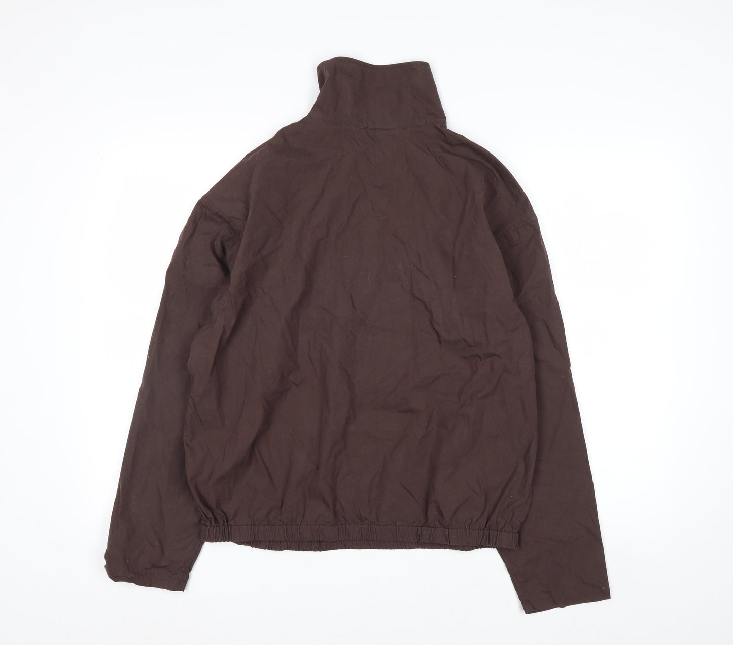 Uniqlo Men Brown 1/4 Zip Lightweight Cotton Jacket Size M