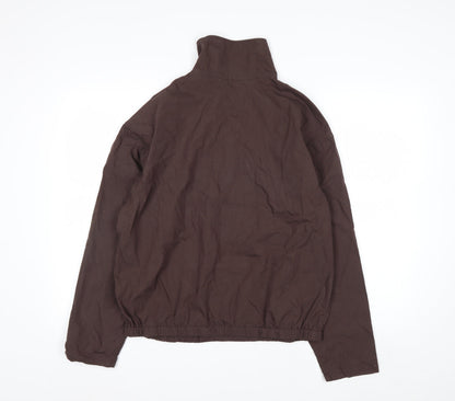 Uniqlo Men Brown 1/4 Zip Lightweight Cotton Jacket Size M