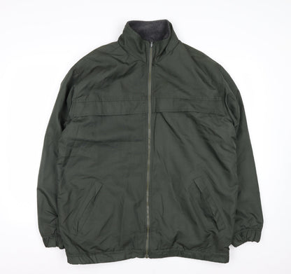 Cherokee Men's Green Polyester Full Zip Jacket M