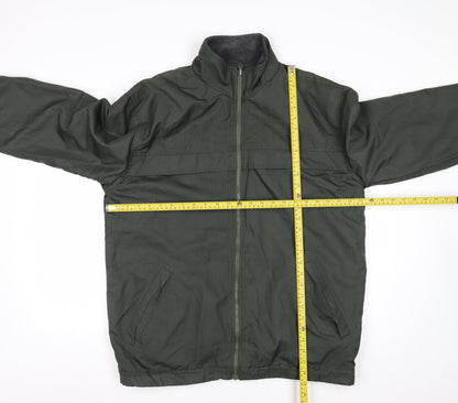 Cherokee Men's Green Polyester Full Zip Jacket M