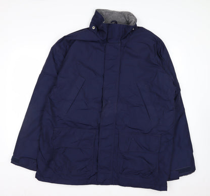 Hartwell Men's Blue L Parka Jacket Nylon Lined Winter Coat