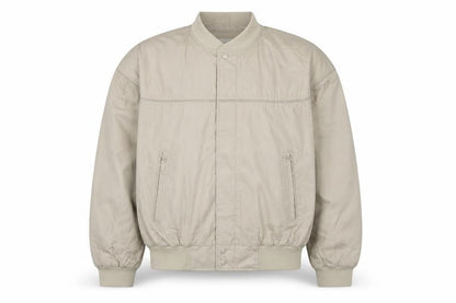 Knightsbridge Men's Beige Bomber Jacket L Regular Fit Polyester