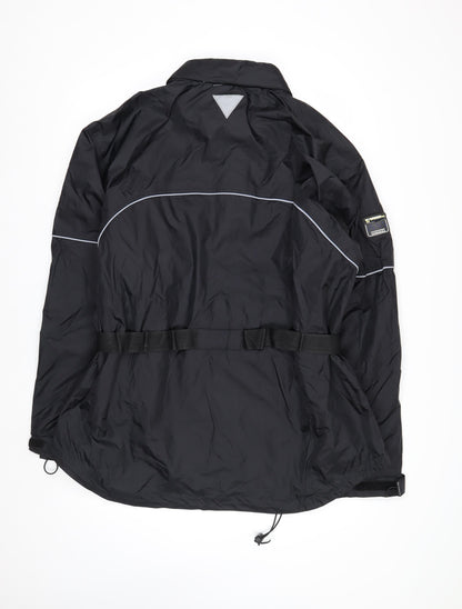 Wetskins Men’s Black XL Waterproof Belted Rain Jacket