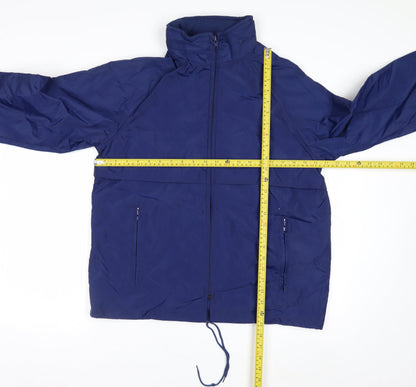 Eddie Bauer Men’s Blue Nylon Windbreaker Jacket Size S Outdoor