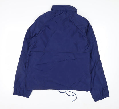 Eddie Bauer Men’s Blue Nylon Windbreaker Jacket Size S Outdoor