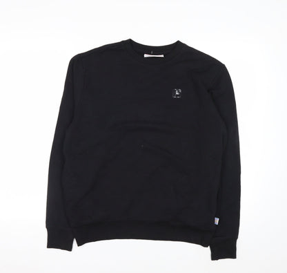 Fila Men's Black Small Pullover Crew Neck Sweatshirt