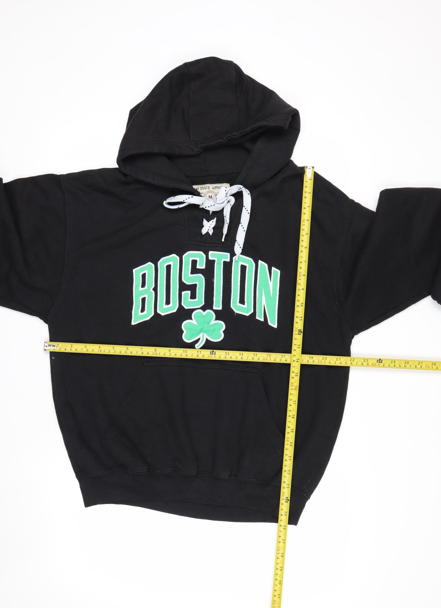 Bay State Apparel Men's Black Boston Pullover Hoodie Medium