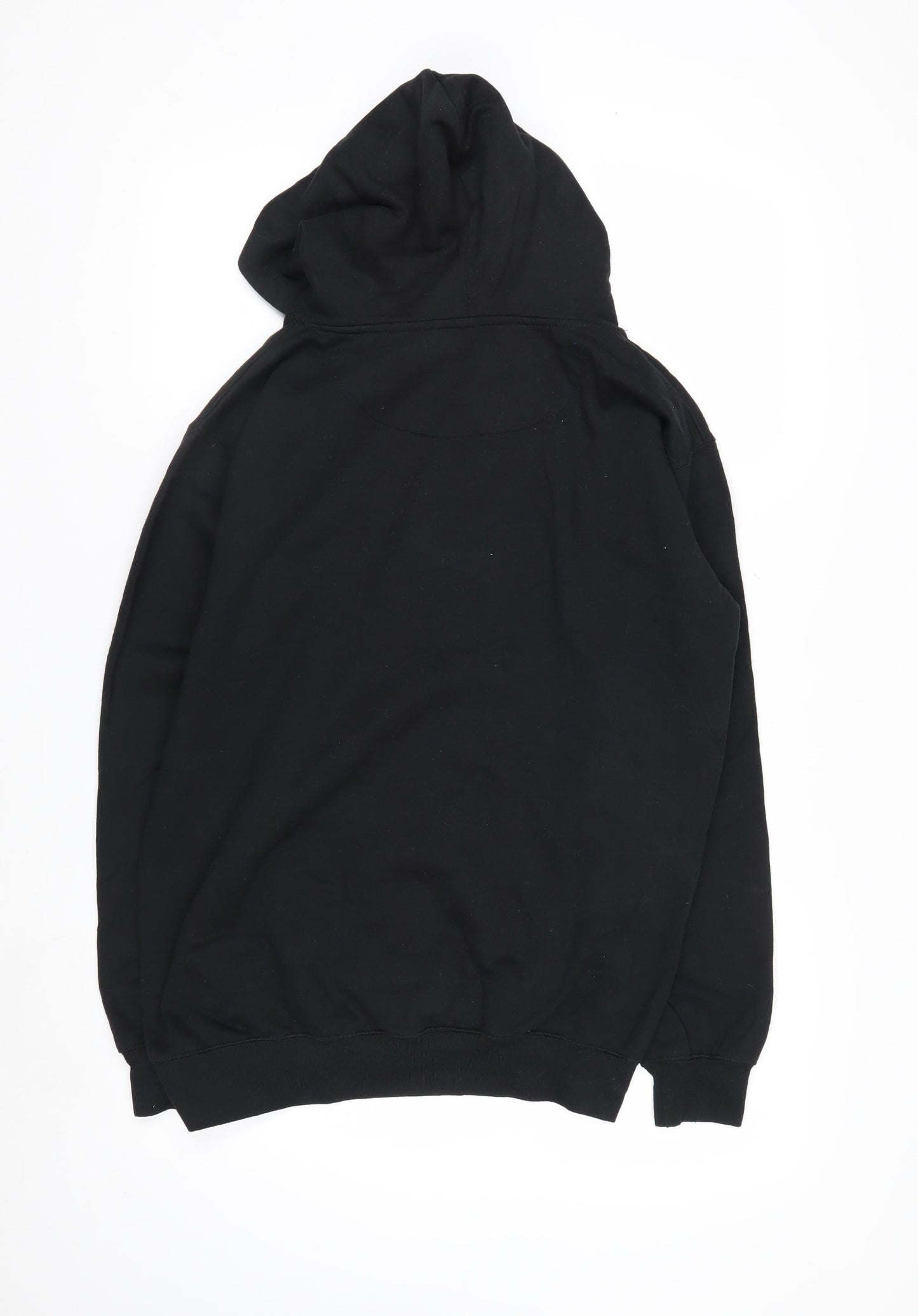 NASA Men's Black Pullover Hoodie M Space Graphic Print Sweatshirt