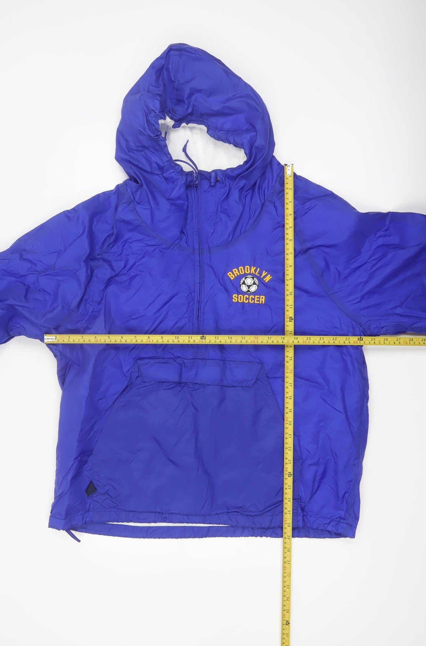 Charles River Apparel Men's Blue 2XL Hooded Windbreaker Jacket
