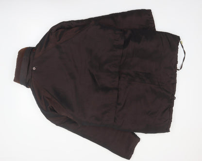 Current Seen Women's Brown Parka Jacket Size M Cotton Blend Lined