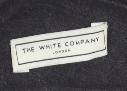 The White Company Women’s Black Merino Wool 3/4 Sleeve Pullover Jumper M