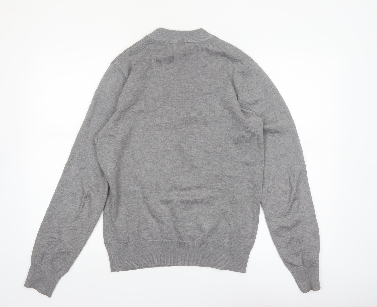 Feraud Men’s Grey Crew Neck Viscose Knit Pullover Jumper M
