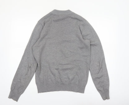 Feraud Men’s Grey Crew Neck Viscose Knit Pullover Jumper M