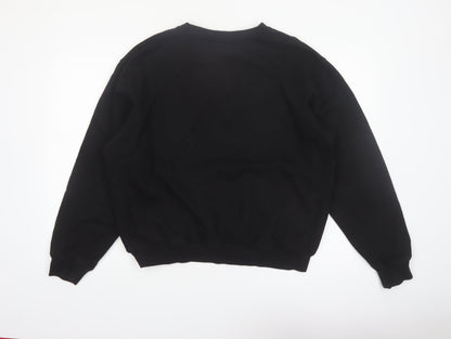 Stadium Athletics Men's Black Cowboys Graphic Pullover Sweatshirt L