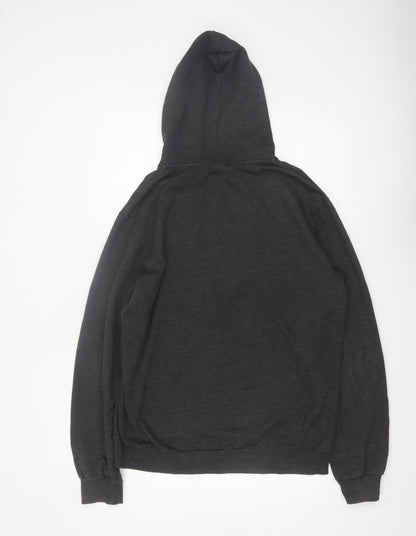 DC Men’s Black Full Zip Fleece Hoodie Size M Regular Fit