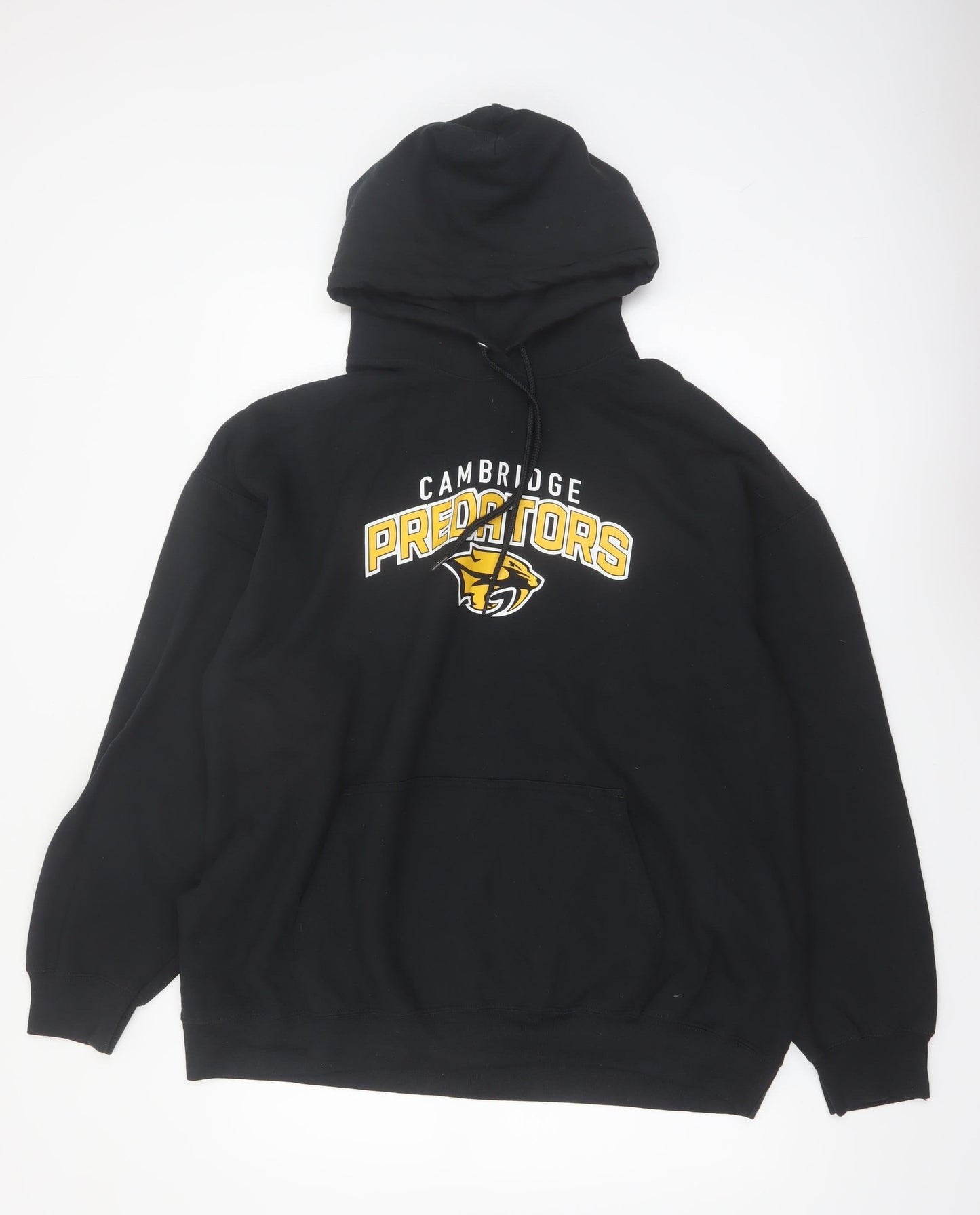 The Authentic T-Shirt Company Mens Black 2XL Pullover Hoodie Cambridge Predators