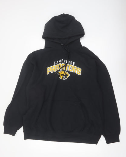 The Authentic T-Shirt Company Mens Black 2XL Pullover Hoodie Cambridge Predators