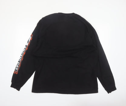 JanSport Men's Black Team Arctic Racing Long Sleeve Vintage Tee L