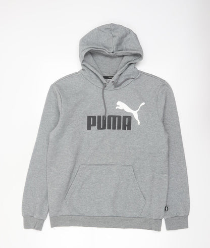 Puma Mens Grey Pullover Hoodie Regular Fit M Sportswear