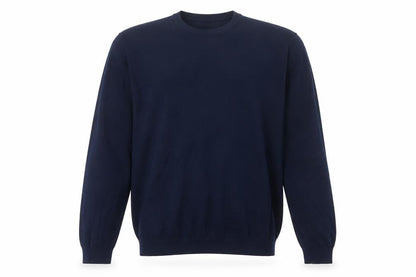 MAN Men's Blue XL Crew Neck Wool Acrylic Pullover Jumper