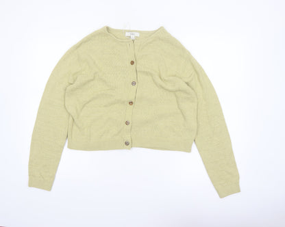 Marks and Spencer Women's Beige Knit Button Cardigan M