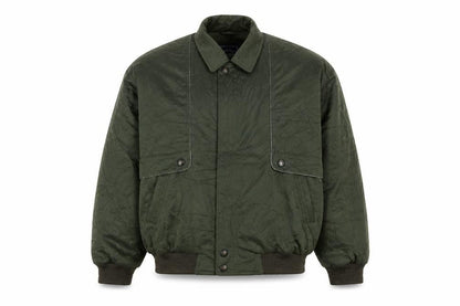 Kings Well Men's Green Bomber Jacket L Full Zip Casual Style