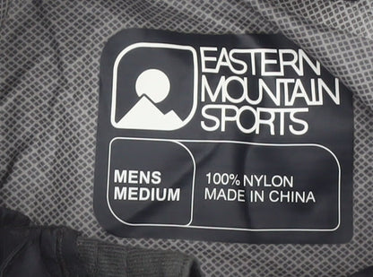 Eastern Mountain Sports Men's Black Medium Waterproof Hooded Rain Jacket