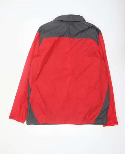 Columbia Men's Red Lightweight Windbreaker Jacket Size L