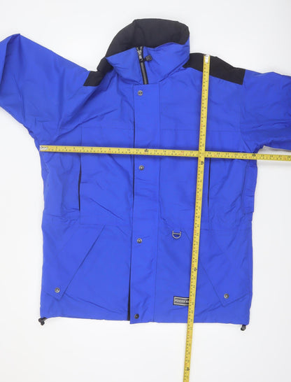 Powder Ridge Mens Blue Waterproof Ski Parka Jacket Size S