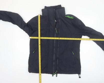 Superdry Women's Blue XL Softshell Jacket Full Zip Outdoor