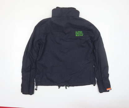 Superdry Women's Blue XL Softshell Jacket Full Zip Outdoor